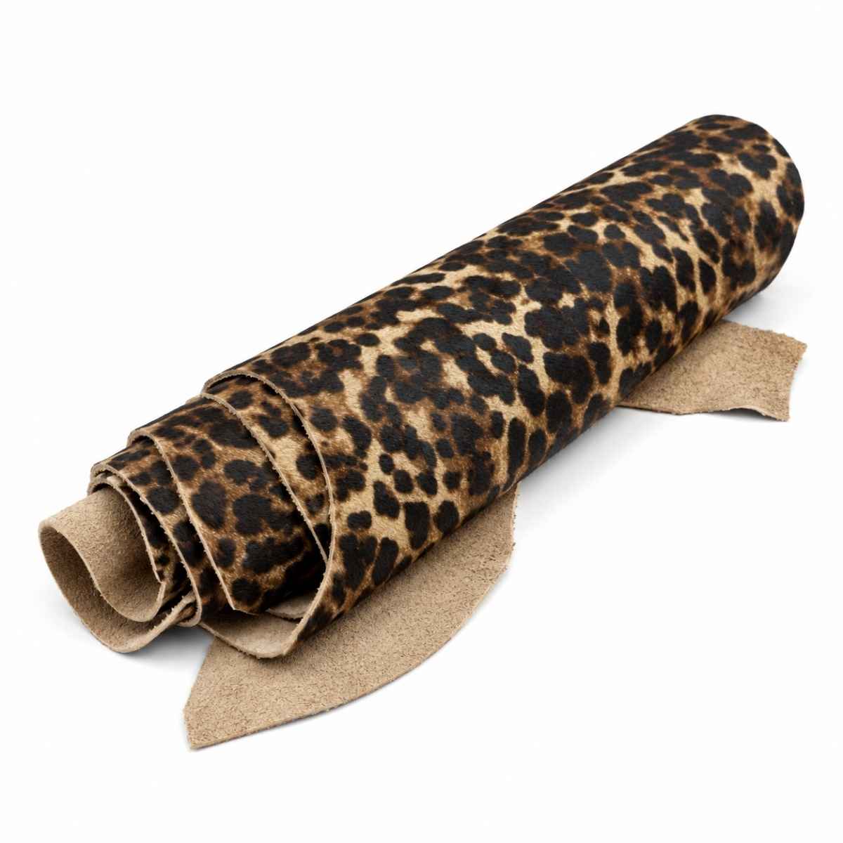 (1Kg) Retales de Cuero Estampado Leopardo – EDICIÓN ÚNICA